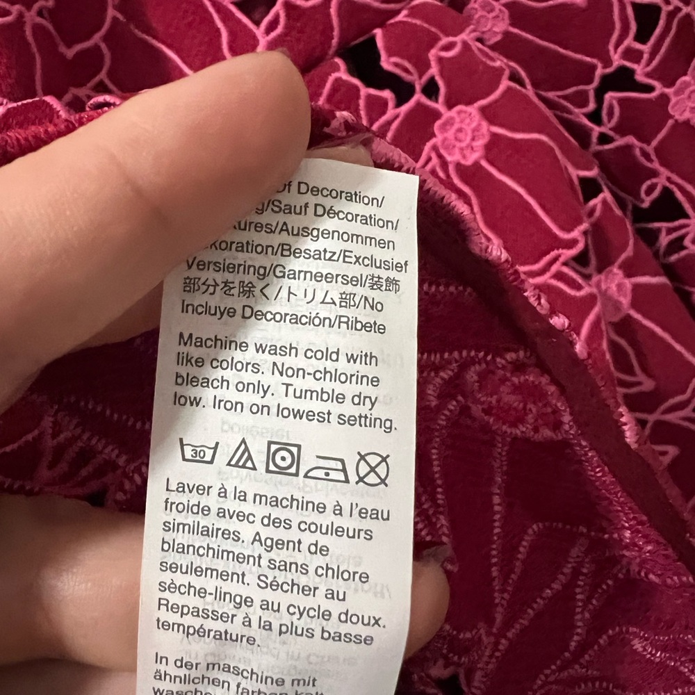 J.Crew Pink Eyelet Midi Dress w/ Flounce Hem (Size 6) - Picture 11 of 12